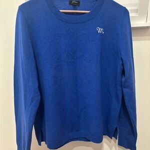 J. Crew Royal Blue Cashmere Sweater